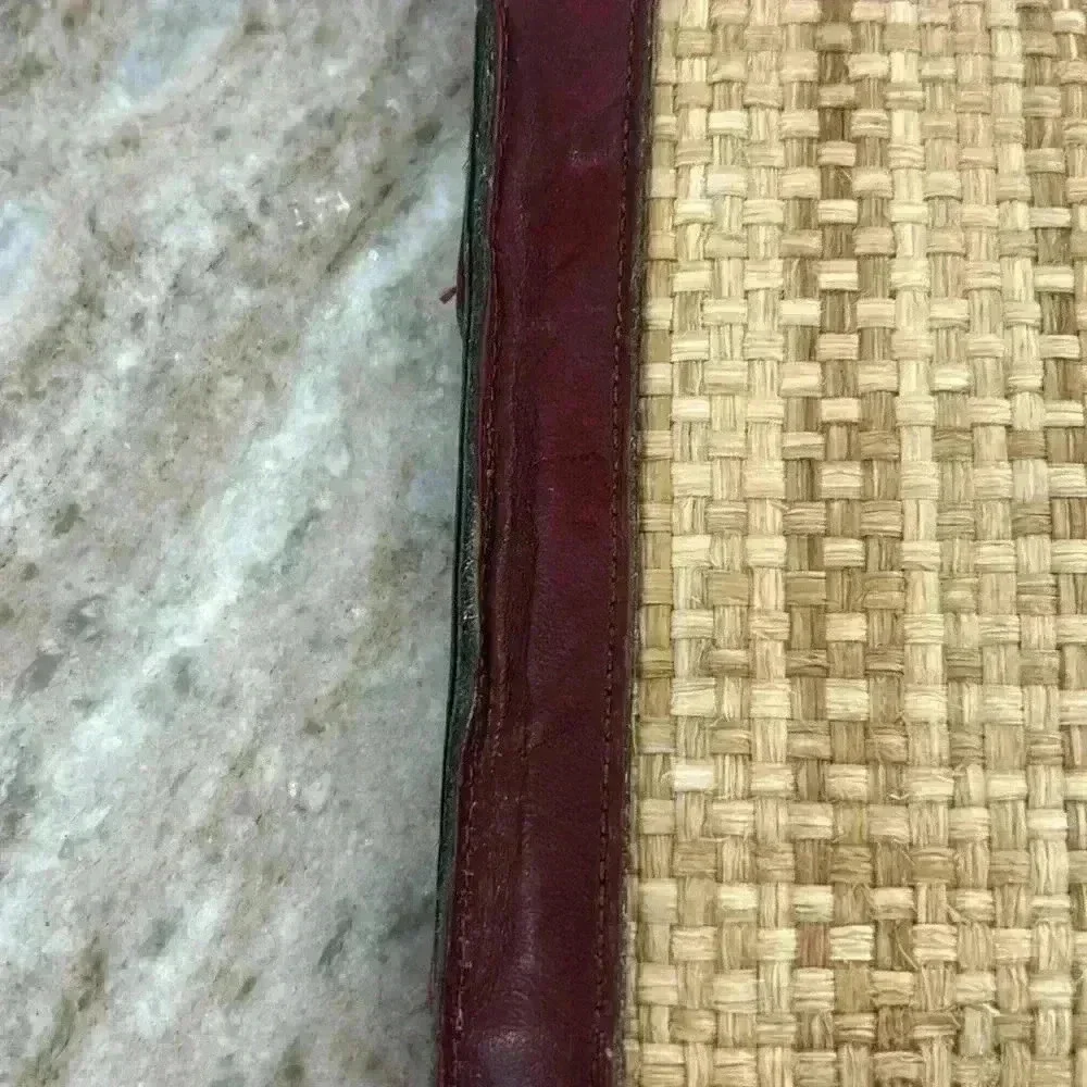 Vintage Etienne Aigner Straw Envelope Clutch